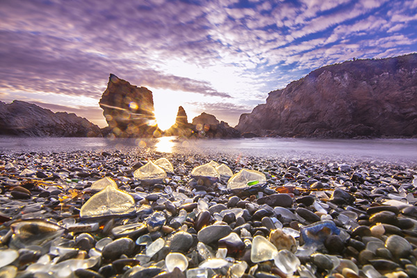 Glass Beach near Fort Bragg, CA